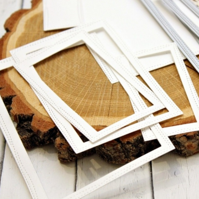 Ножи для вырубки Agiart "Прямоугольники с изогнутой прострочкой"