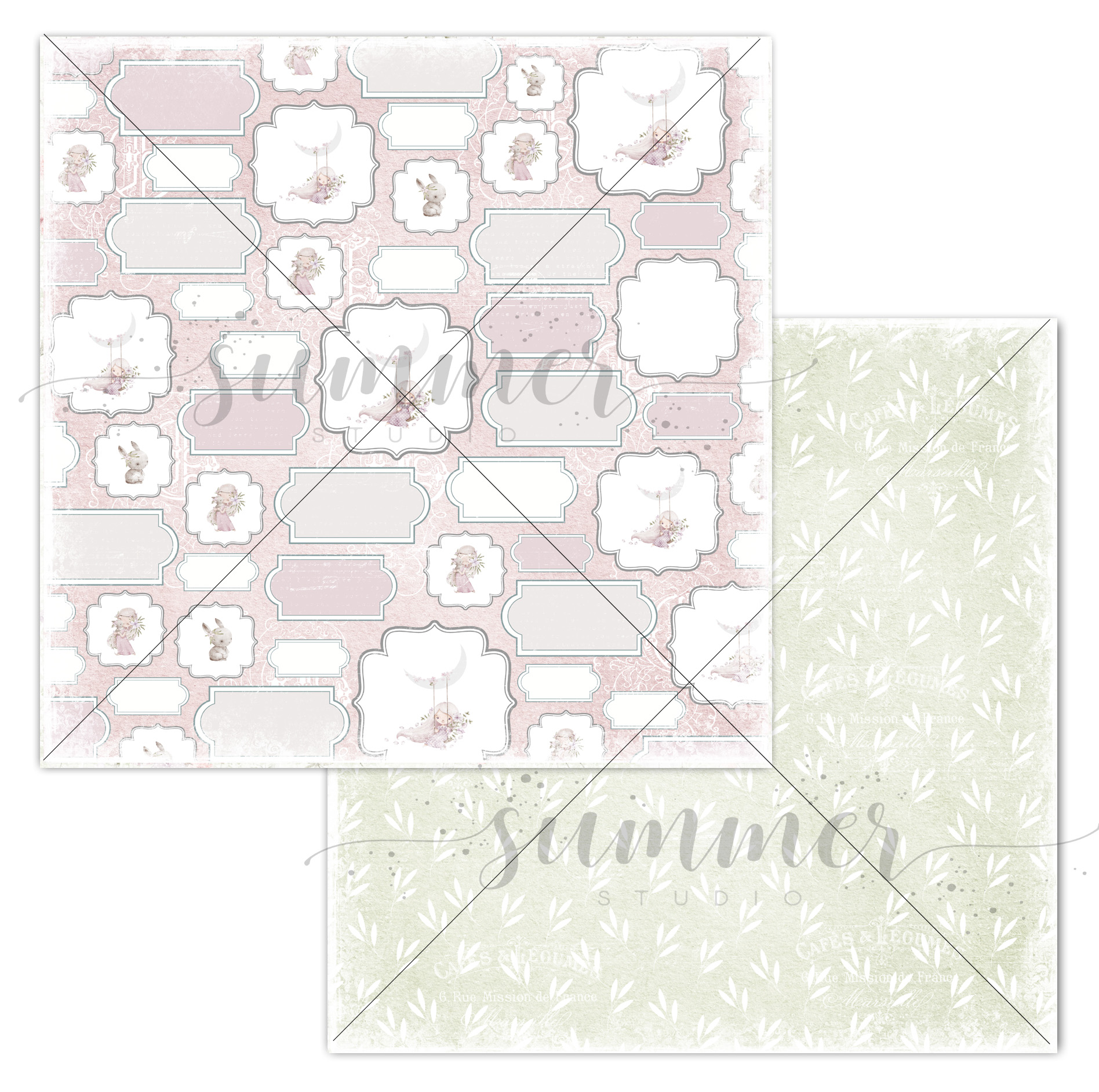 Бумага Summer studio "Маленькая фея" Карточки маленькой феи (SMST352)