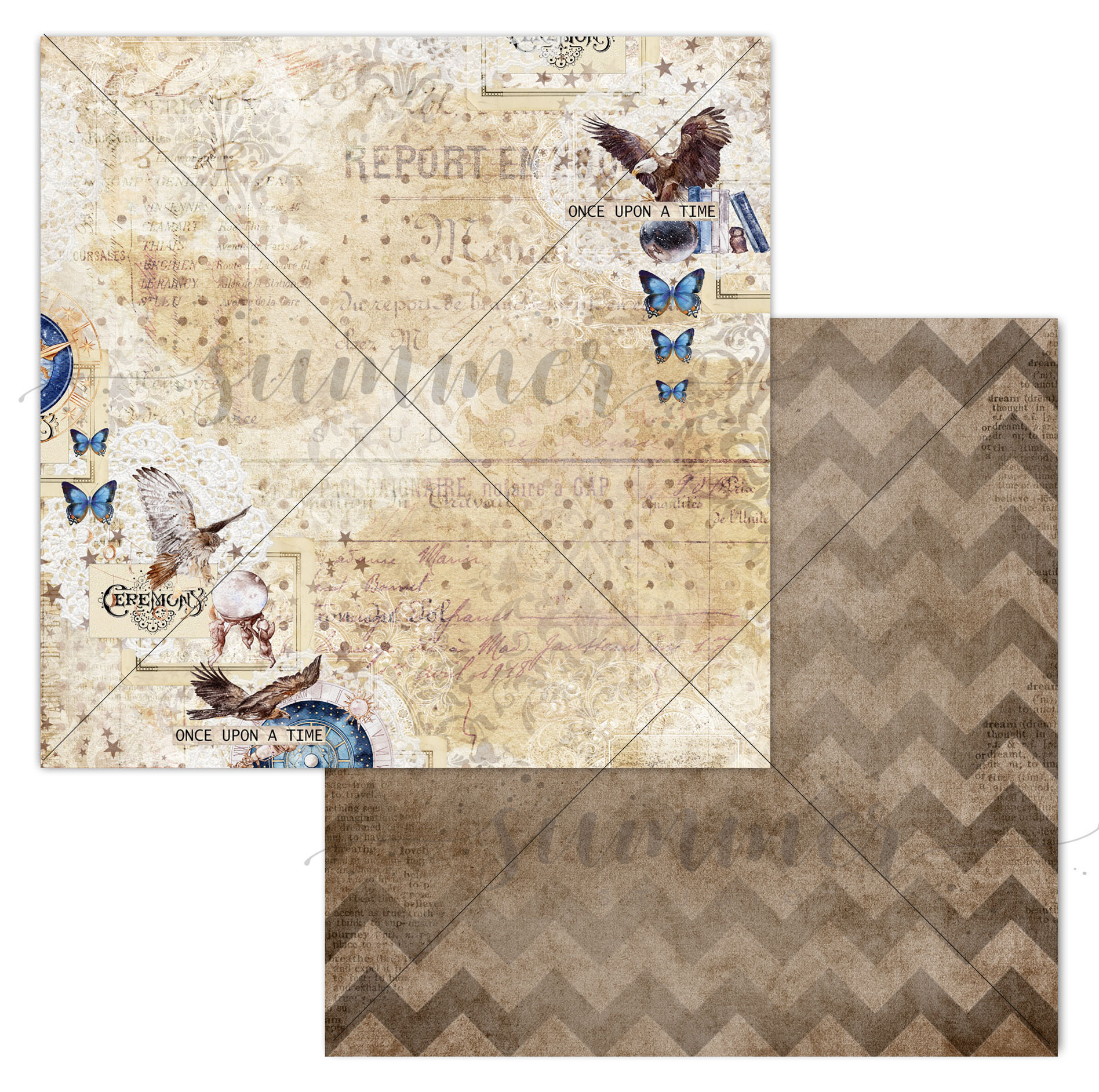 Бумага Summer studio "Таинственная вселенная" Млечный путь (SMST357)