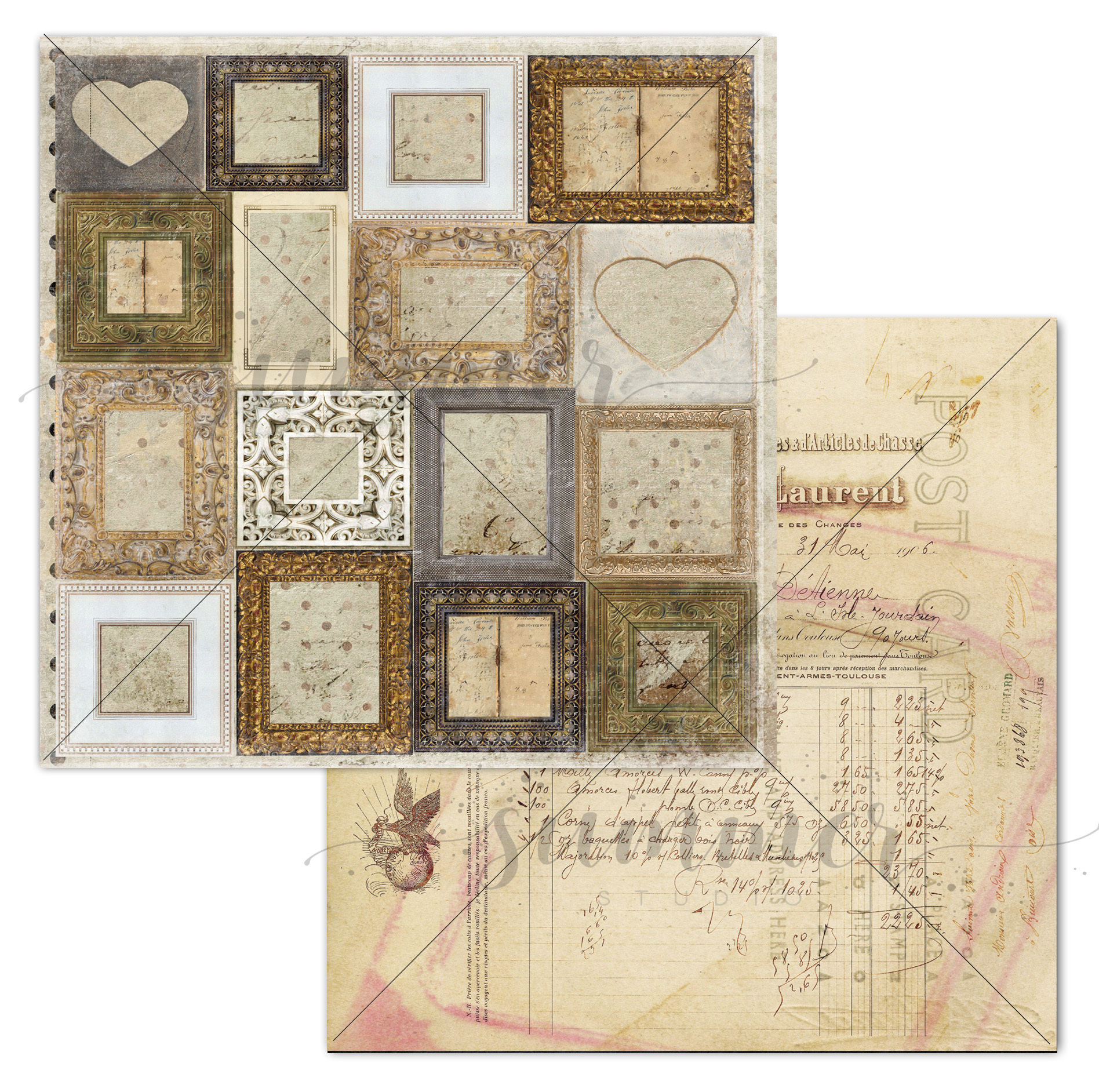 Бумага Summer studio "Таинственная вселенная" Окно во вселенную (SMST359)