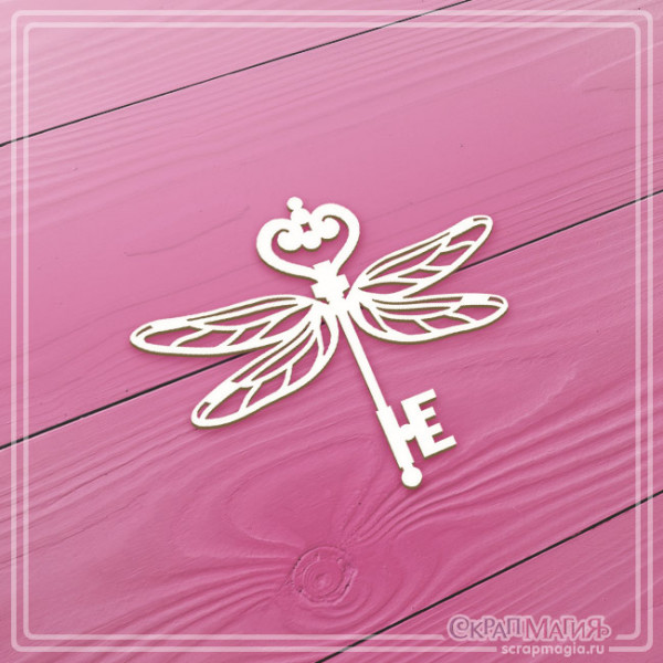 Чипборд Скрапмагия "Стимпанк. Стрекоза" 58х50 мм