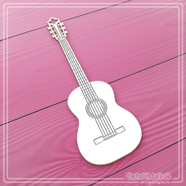 Чипборд Скрапмагия "Гитара"