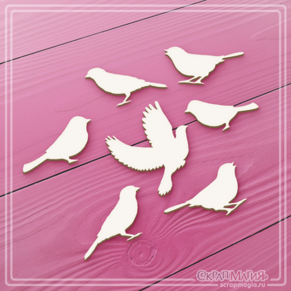 Чипборд Скрапмагия "Птицы"