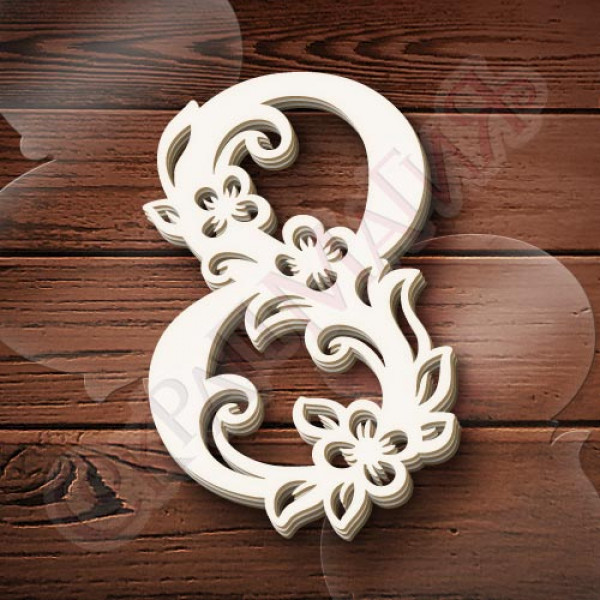 Чипборд Скрапмагия Заготовка для шейкера "8 (Марта)"