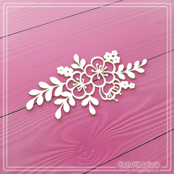 Чипборд Скрапмагия "Букет цветов"