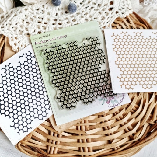 Штамп фоновый Agiart "Перфокарта"