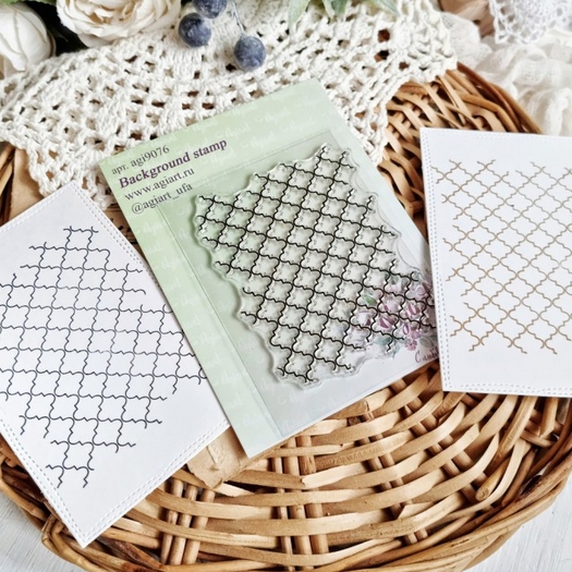 Штамп фоновый Agiart "Марокканский узор"