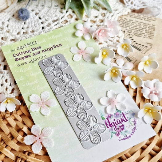 Ножи для вырубки Agiart "Мелкоцвет Ароматного жасмина"