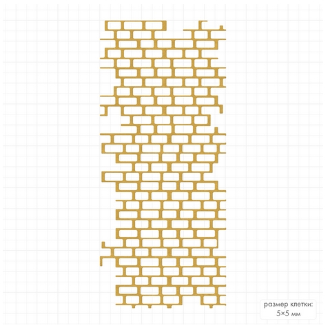 Нож для вырубки Mr.Painter "Кирпичи"