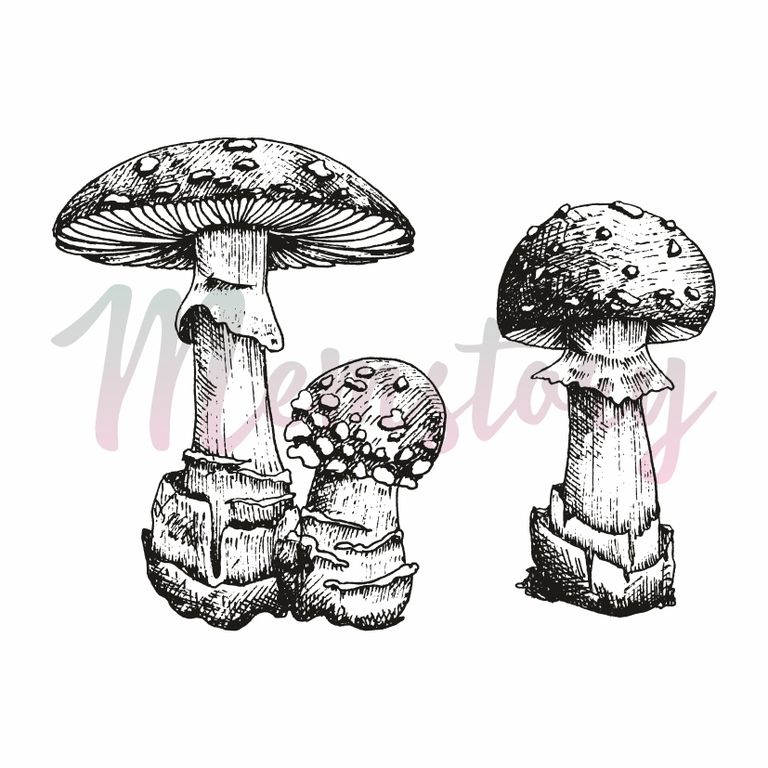 Штамп Memstory "Мухоморы"