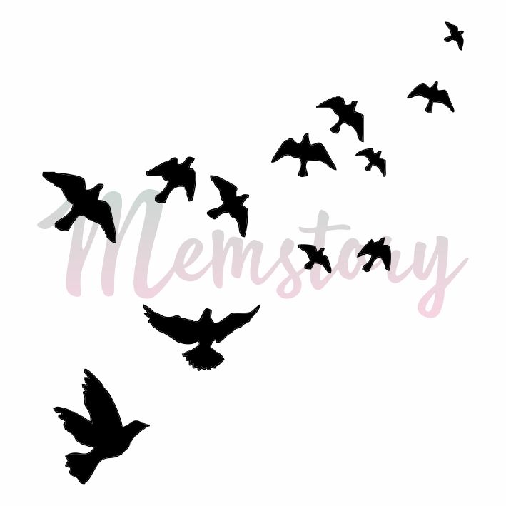 Штамп Memstory "Стая птиц"