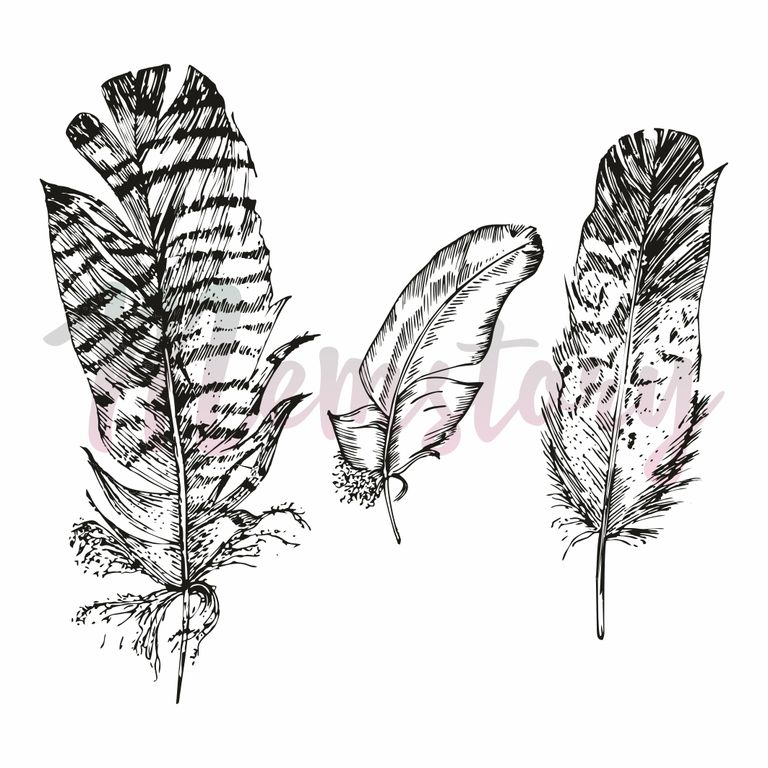 Штамп Memstory "Перья"