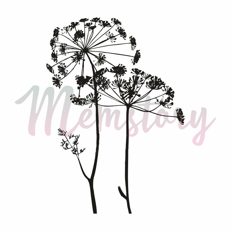 Штамп Memstory "Силуэты растений"