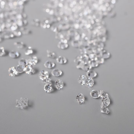 Кристаллы для шейкера и декора 3 мм Прозрачный 20гр