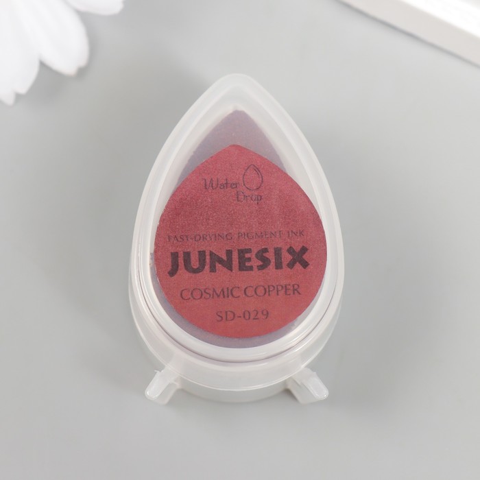Чернильная подушечка Pigment Ink жемчужная "Junesix" Cosmic Copper