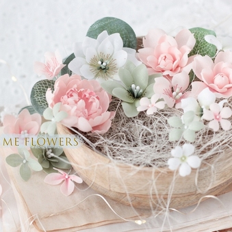 Набор тканевых цветов ME Flowers "Персиковый сад"