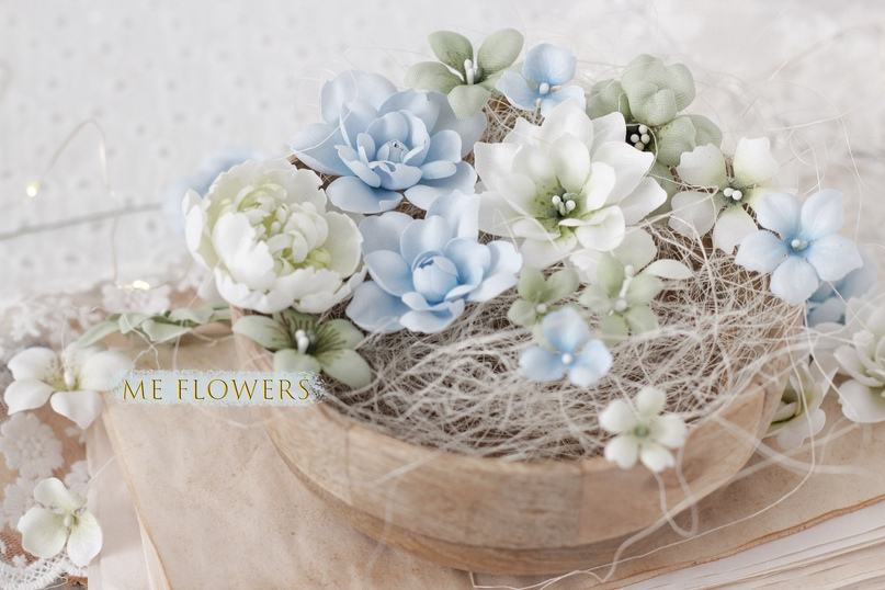 Набор тканевых цветов ME Flowers "Брызги весны"