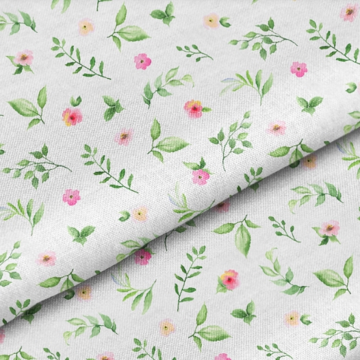 Отрез ткани 100 % хлопок-премиум 80 х 32 см Цветочная полянка