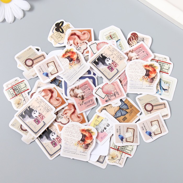 Наклейки в коробочке "Природа"