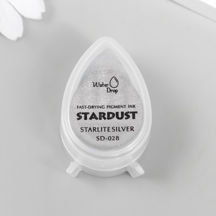 Чернильная подушечка Pigment Ink жемчужная "Junesix" Starlite Silver