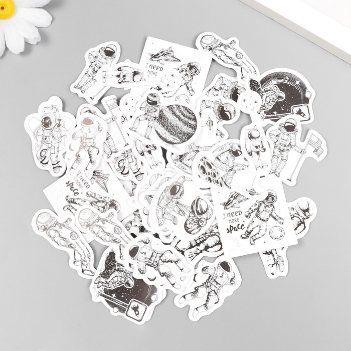 Наклейки в коробочке "Космонавт"