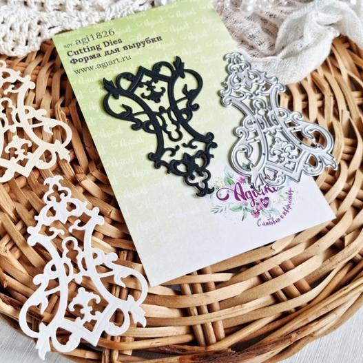 Нож для вырубки Agiart "Кованый вензель"