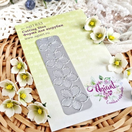 Нож для вырубки Agiart "Мелкоцвет Майского соцветия"