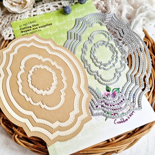 Нож для вырубки Agiart "Базовые формы №2"