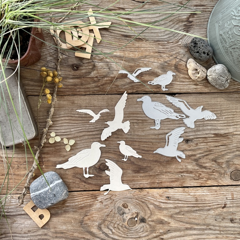 Ножи для вырубки mimi cut "Прилетала белая чайка"