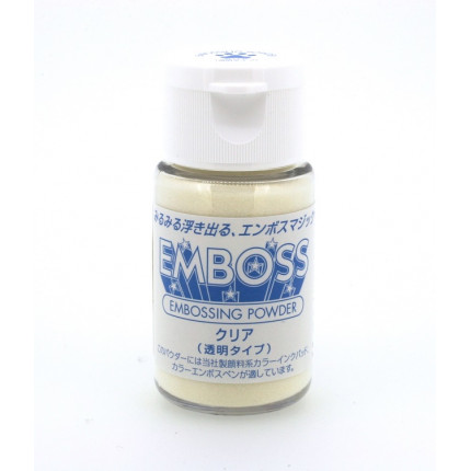 Пудра для эмбоссинга Tsukineko. Цвет прозрачный.