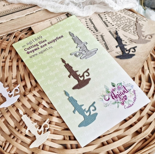 Нож для вырубки Agiart "Старый замок. Свеча"