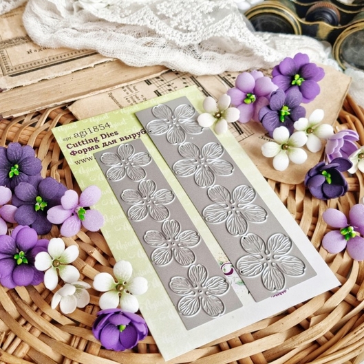 Ножи для вырубки Agiart "Мелкоцвет Сливы"