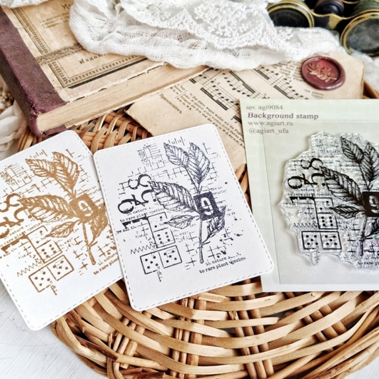 Штамп фоновый Agiart "Игры разума"