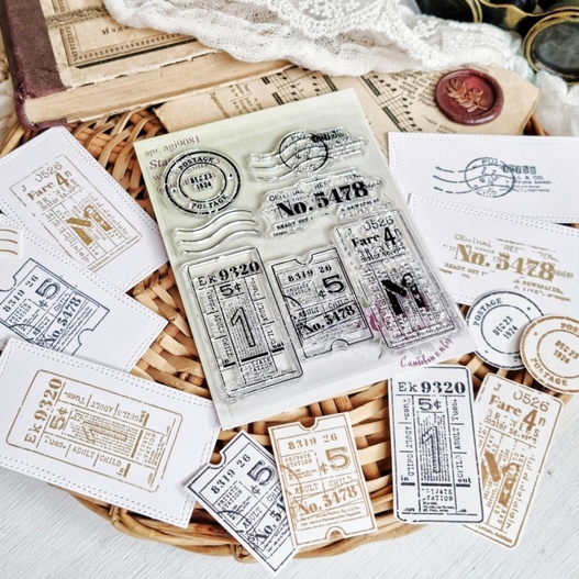 Набор штампов Agiart "Фрагменты прошлого №2"