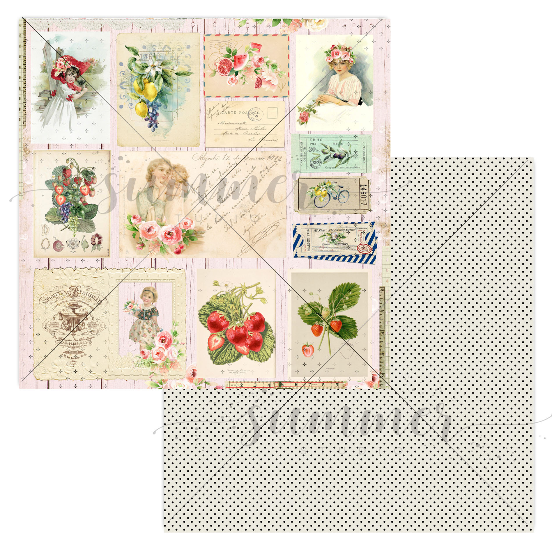 Бумага Summer studio "Вкус лета" Летние воспоминания (SMST372)