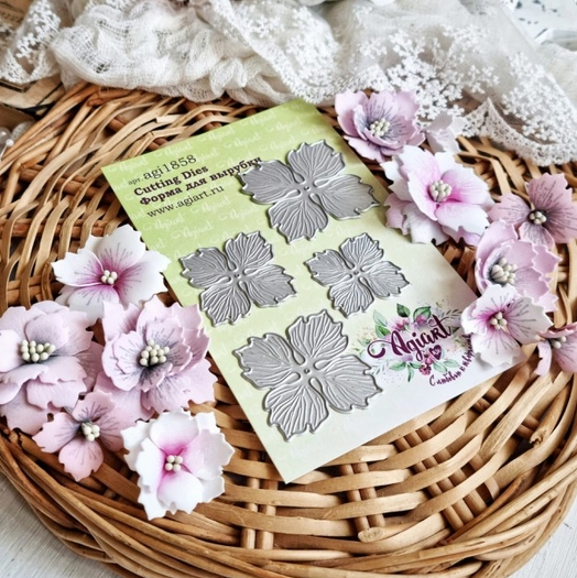 Ножи для вырубки Agiart "Гортензия пильчатая"