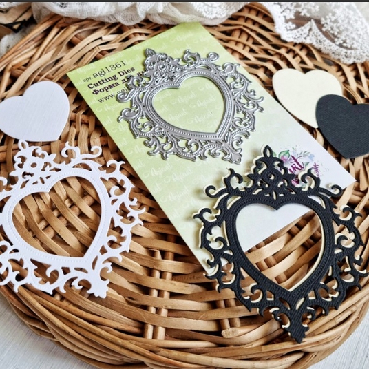 Нож для вырубки Agiart "Бельведер" романтическая рамка