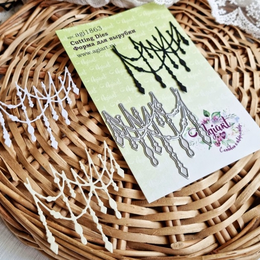 Нож для вырубки Agiart "Хрустальная подвеска"