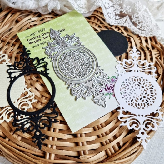 Ножи для вырубки Agiart "Сквозь витражи" рамка