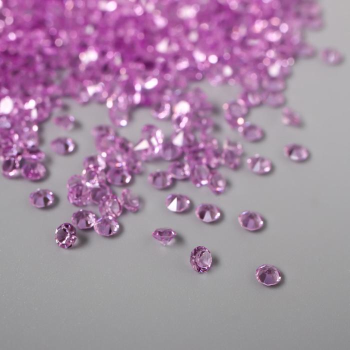 Кристаллы для шейкера и декора 3 мм Сиреневый 20гр