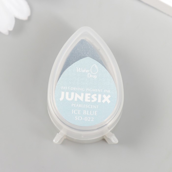 Чернильная подушечка Pigment Ink жемчужная "Junesix" Ice Blue