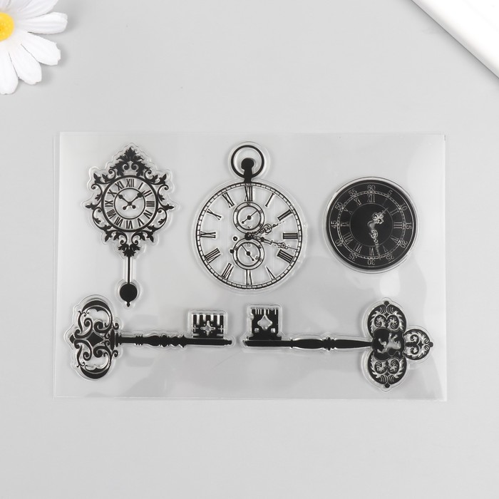 Набор штампов "Часы и ключи"