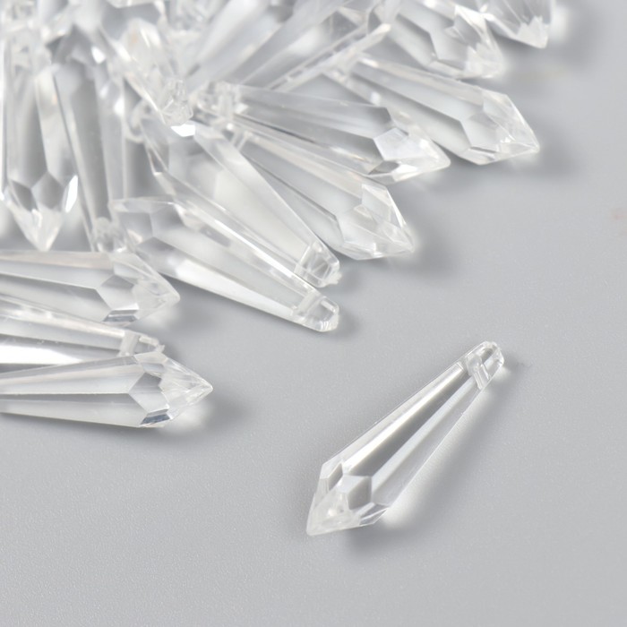 Подвеска пластиковая "Кристалл" Прозрачный