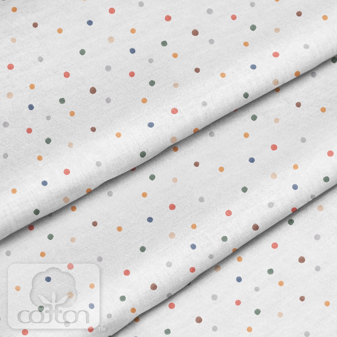 Отрез ткани 100 % хлопок-премиум 80 х 32 см Милое конфетти