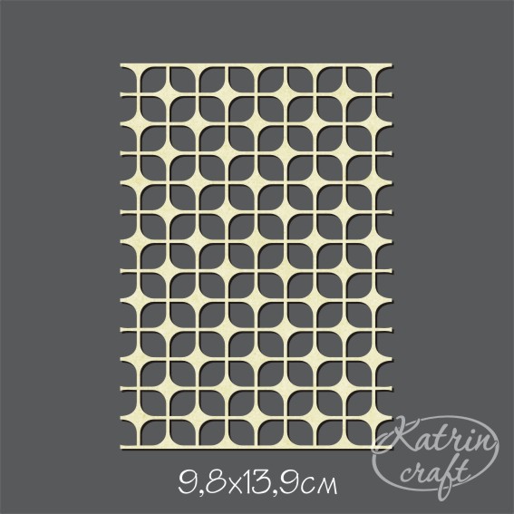 Чипборд Katrin craft "Фоновый А6 Узор №4"
