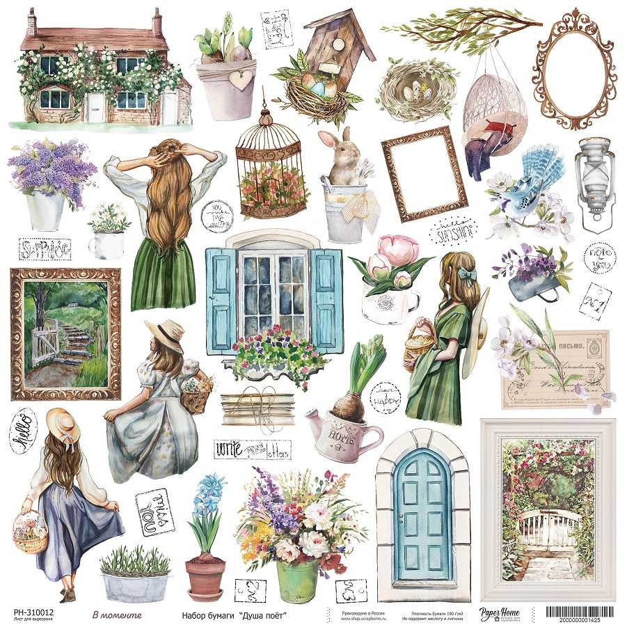 Бумага Paper Home "Душа поёт" В моменте (PH12)