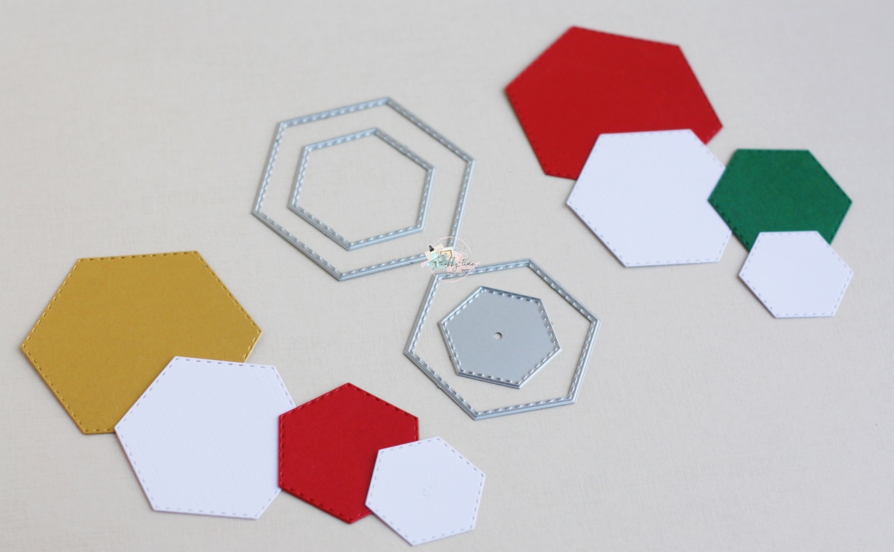 Ножи для вырубки Hobby-time "Соты со строчкой внутри"