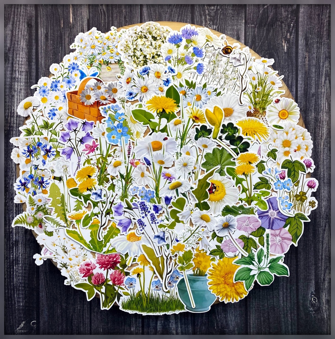 Набор высечек "Цветочная полянка"