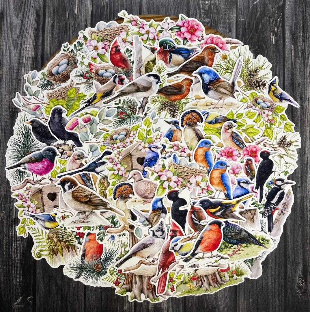 Набор высечек "Лесные пташки"
