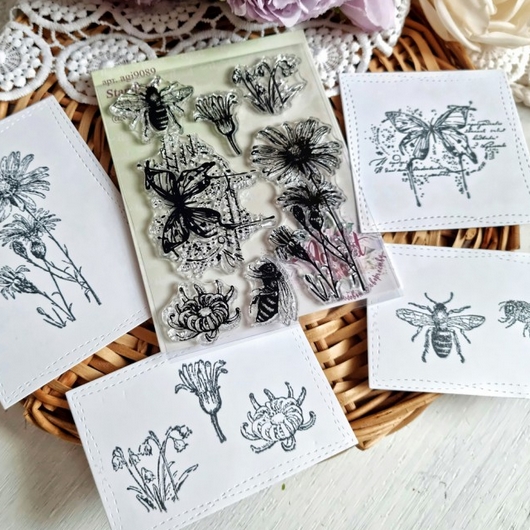 Набор штампов Agiart "На полянке"